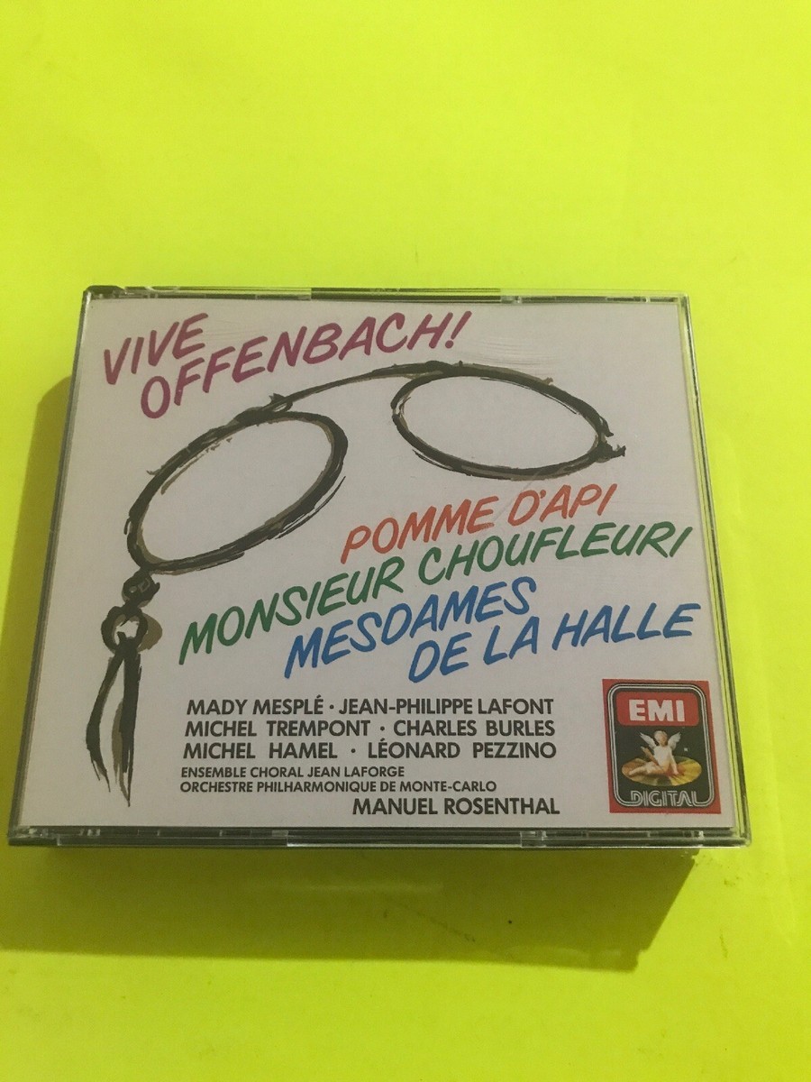 Vive Offenbach!: Pomme D'Api / Monsieur Choufleuri / Mesdames De La Halle. 2xCD West Germany EMI Digital – CDS 7493612 Vive Offenbach!: Pomme D'Api / Monsieur Choufleuri / Mesdames De La Halle. 2xCD West Germany EMI Digital – CDS 7493612