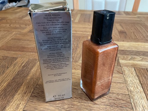 Lancome Paris Huile Pollen Shimmering Face and Body Oil 1.7 oz/ 50ml New in Box - Picture 4 of 5