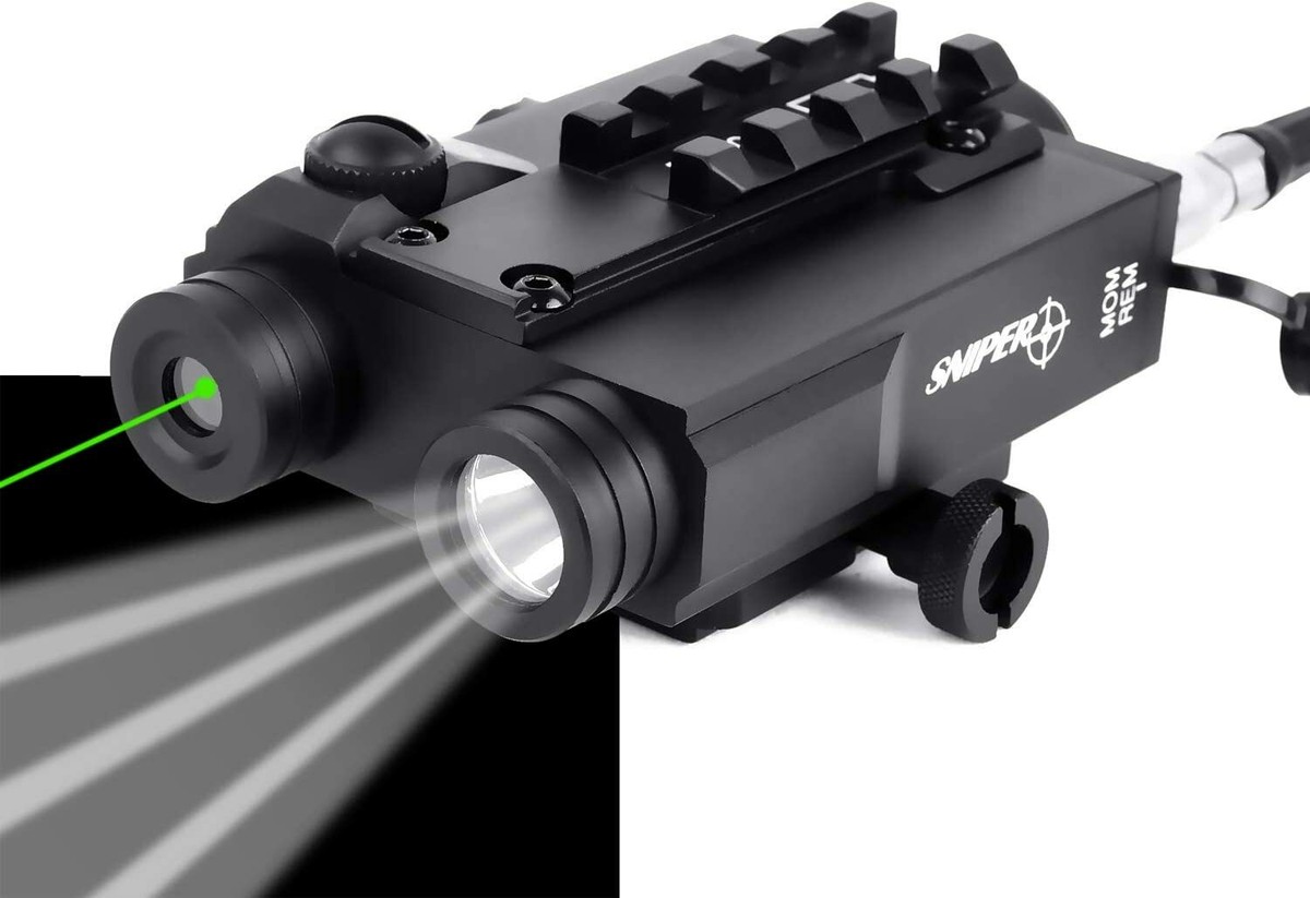 Sniper Green Laser Sight W LED LIGHT COMBO for 20mm Picatinny Weaver Rail eBay