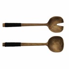 ASA Selection wood Salatbesteck 2-tlg. Salat Besteck Salatgabel Akazienholz