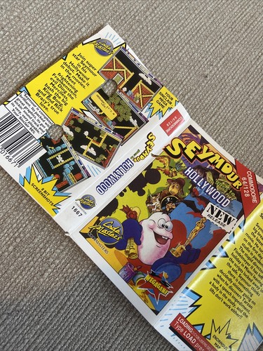 Commodore 64 / 128 C64 Cassette Tape Games SEYMOUR SAVES THE PLANET + HOLLYWOOD - Picture 9 of 11