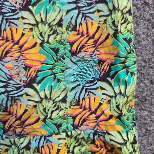 Vilbrequin Dress Girls Size 14 Green Jungle Tropical Cotton Lightweight Casual - Picture 7 of 11