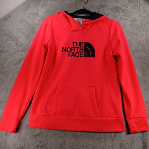 The North Face Hoodie Damen Medium Neon Orange Kängurutasche Outdoor Warm - Bild 7 von 10