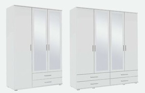 Rauch Rasant Range German Made 3 4 Door Wardrobes Alpine