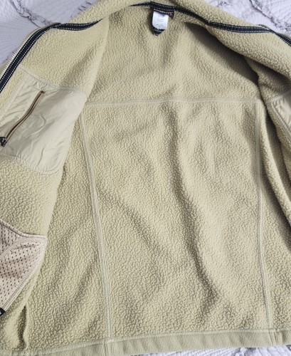 Patagonia Men's Jacket L Tan Vintage Full Zip Fleece Made in Columbia RN51884 - Picture 14 of 19