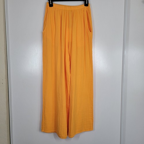 9 Seed High Waist Wide Leg Gauze Beach Pants Sunset Medium Boho Travel NWT - Picture 18 of 18