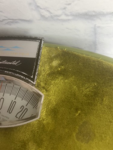 Rare Vintage 1950s Health-O-Meter Continental Yellow Bathroom Scale MidCentury - Picture 11 of 15