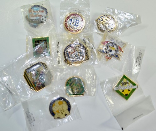 Vtg Lot 10 Football Soccer Mixed Event Pin San-Jose Bay-Area California Other - Picture 1 of 7