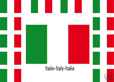 25 stickers autocollants en vinyl et mélange de tailles assortiment ITALIE