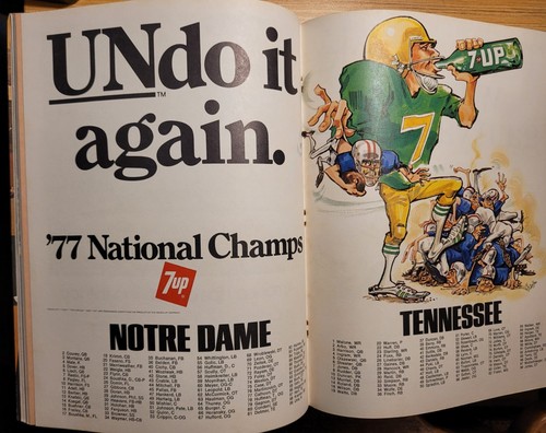 1978 Tennessee vs Notre Dame SPIELPROGRAMM - QB JOE MONTANA JUNIOR JAHR - Bild 4 von 7