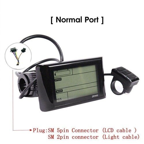 24V/36V/48V SW900 LCD Display Meter Control Panel For Electric Bicycle E-Bike US - Picture 6 of 10