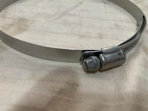 7inch Screw Worm Drive Hose Clamp Stainless Steel Hose Hoop Pipe Clamp Clip (5) - Foto 3 di 3