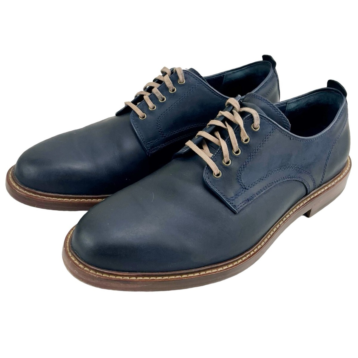Cole Haan Dress Shoes Men Sz 9.5 Navy Tyler Grand Oxford 