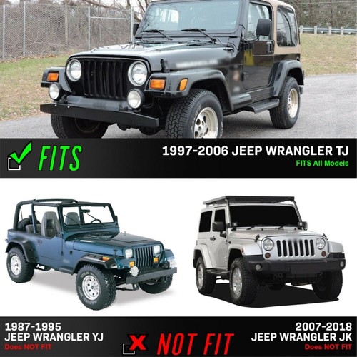 Combo de luces de señalización laterales para guardabarros delantero + lámpara de señalización de parachoques para Jeep Wrangler TJ - Imagen 3 de 11