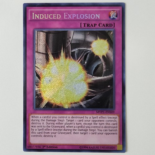 Induced Explosion - MVP1-ENS09 - Secret Rare - NM/VLP - 1st ed - Yugioh - Picture 1 of 2