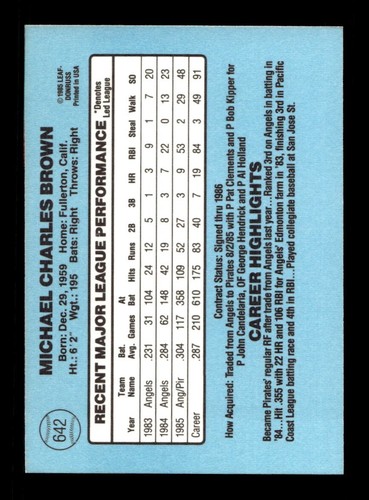 1986 Donruss 441-660 EX-MT/NM Pick From List All PICTURED jj4 - Picture 403 of 437