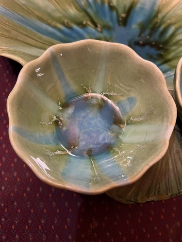 vintage Marcia of California RB 809 clam shell 2 Tier serving dish - Picture 6 of 12
