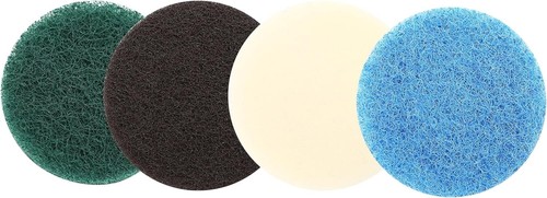 Set 16 pezzi Power Scrubber Pad compatibili con Dremel Versa PC10 Ruby Horsepower I - Foto 4 di 9