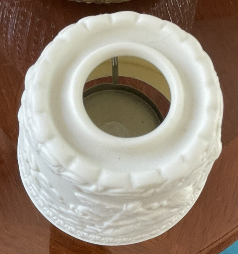 Vtg. Porcelain Votive Candle Holder Tea Candle Mini Lamp Angel Kohl's 6x3" - 第 8/11 張圖片