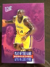 1996-97 Fleer Ultra Basketball Shaquille O'Neal Play Of The Game MT  #296 Read
