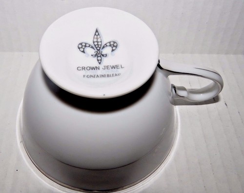 Fontainebleau Crown Jewel 6 tazze, 6 piatti B&B e crema fine Cina - Foto 4 di 8