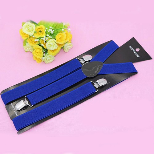 Women/Men Adjustable Elastic Y-Shape Pant Dress Braces Clip-on Suspenders Acc - Picture 30 of 39