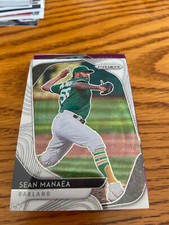 2020 Panini Prizm Baseball Sean Manaea Oakland Athletics White Wave Prizm #84