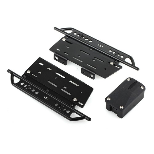LCX Aluminum Rock Sliders Side Step Foot-Plate for Axial SCX10 II 90046 90047 - Picture 1 of 8