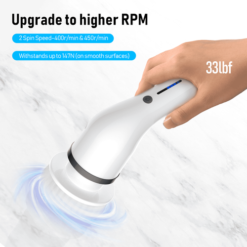 Electric Spin Scrubber Cordless Bath Tub Power Scrubber W/Adjustable Handle New - Picture 7 of 34