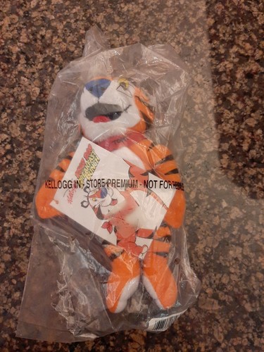 Juguete de peluche vintage KELLOGG’S 1997 Tony The Tiger Breakfast Bunch, en bolsa - Imagen 1 de 4