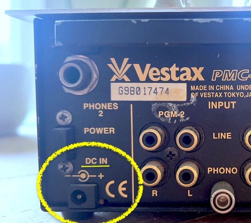 Vestax 15v Power Supply Adapter DC-15 DC15A PRO I II A PMC-06 Replacement - Afbeelding 5 van 5