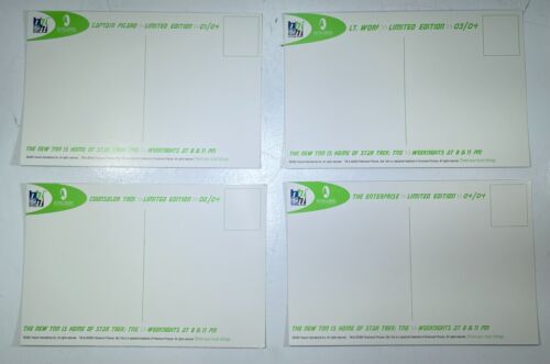 Star Trek: The Next Generation 2002 TNN Full set of 4 Promo postcards - Picture 2 of 4
