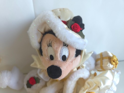 2 Victorian Christmas Minnie & Mickey Mouse Plush Disney Parks Holiday Plush - Picture 2 of 6
