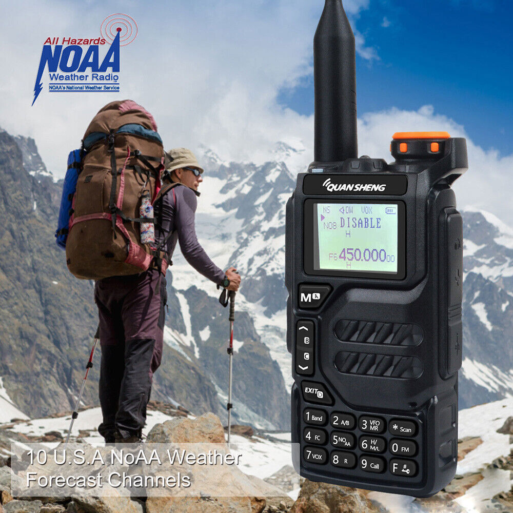 QUANSHENG UV K5 5W W WALKIE TALKIE CRITTOGRAFIA DTMF RIPETITORE USB C HAM RADIO 5KM 128CH - Foto 22 di 42