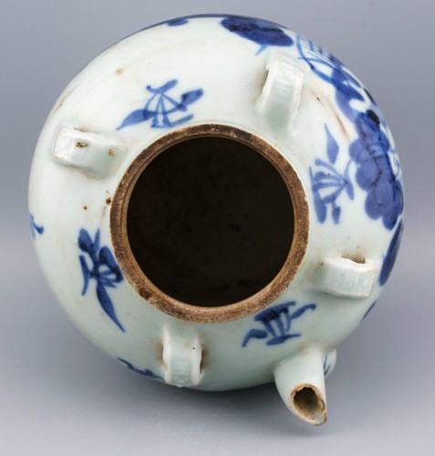 Chinese Export Porcelain Blue & White Teapot Handle Qing Dynasty 19th Century - Picture 11 of 11