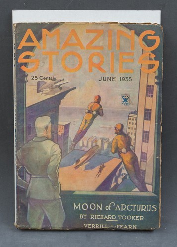 Amazing Stories June 1935 Pulp SciFi - Picture 2 of 5