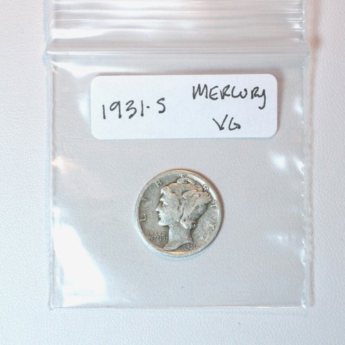 1931-S Mercury Dime - Picture 3 of 3