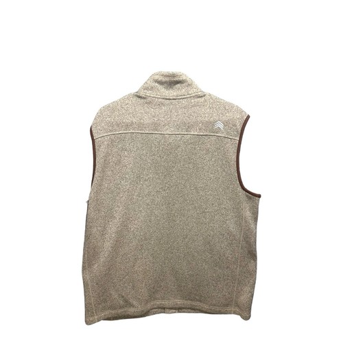 Solaris Vest Mens L Khaki Fleece Full Zip With Multiple Pockets Including Chest - Picture 10 of 12