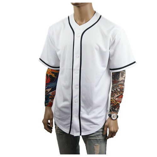 Mens Baseball Jersey Raglan Stripe Sports Uniform Team Hipster Tee Casual S-3X - 第 102/155 張圖片