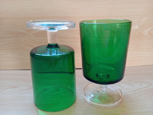 Artland Salute Sage Green Water Glass Goblet Drinking , Set of 10 Glasses vtg - Picture 18 of 18