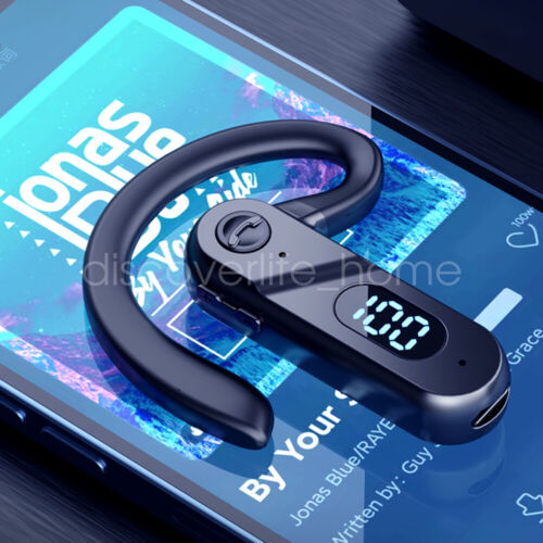 Air Conduction Headphones Bluetooth 5.2 Earpiece Wireless Open-Ear Sport Headset - Picture 4 of 19