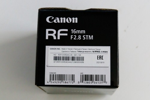 Canon RF 16mm F2.8 STM - BOX ONLY - Picture 5 of 9