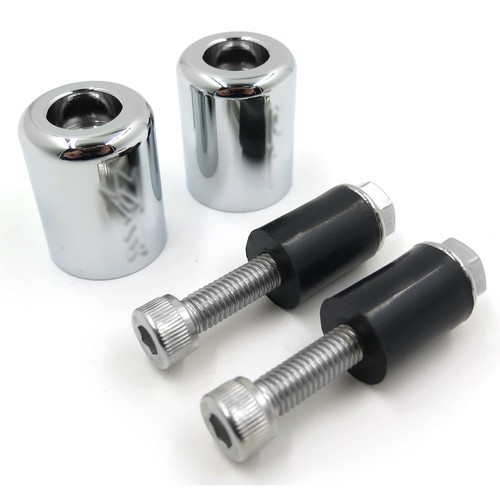 Barra de peso cromada extremos de goma para 94-03 Kawasaki ZX9/ZX9R 99-00 ZRX1100 - Imagen 5 de 7