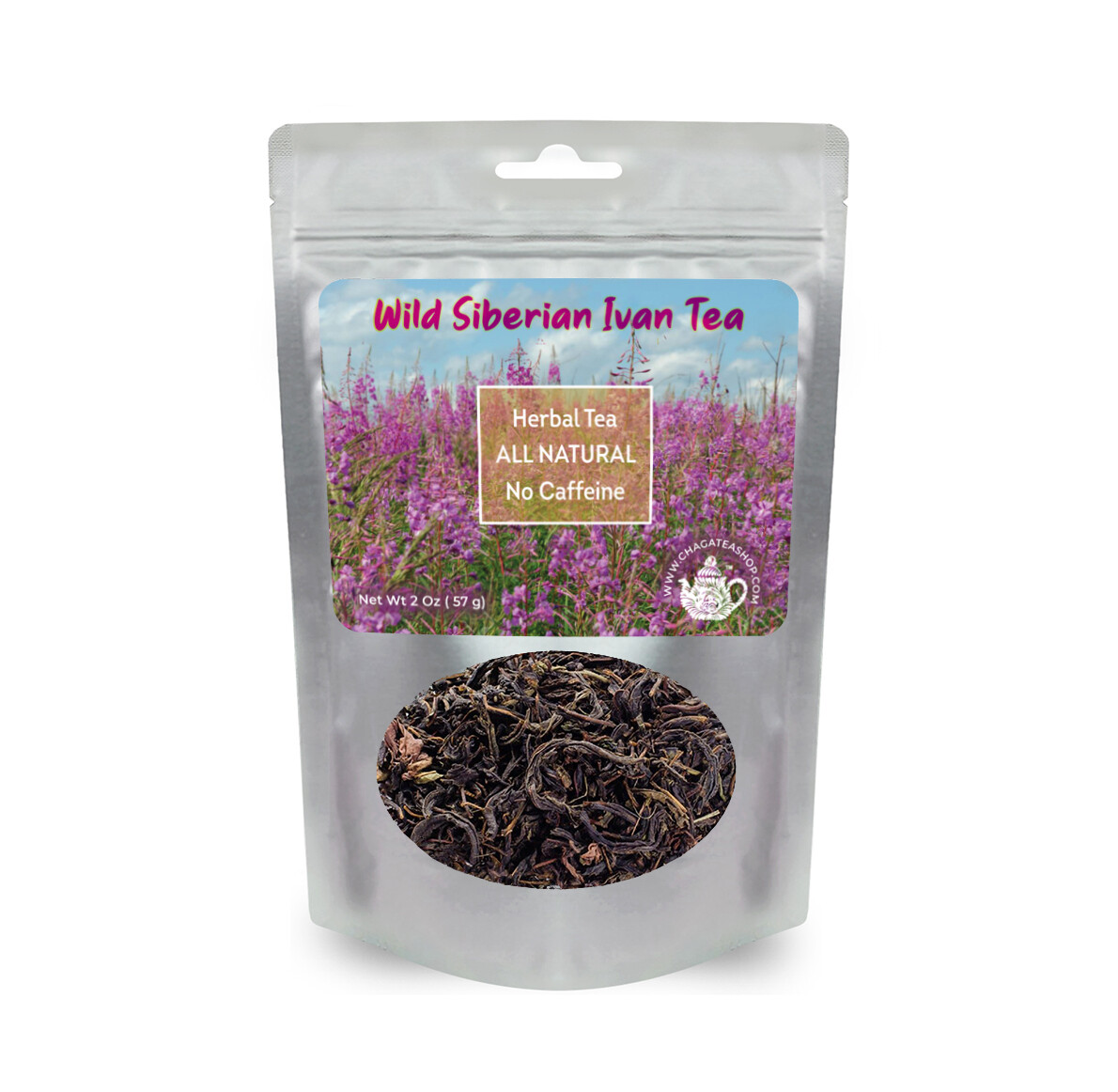 Té de hierbas suelto siberiano fermentado salvaje Ivan Chai todo natural, sin cafeína