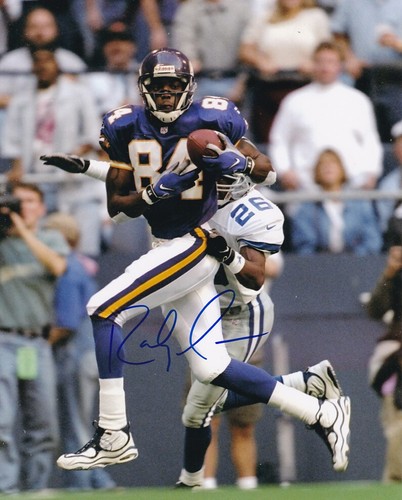 RANDY MOSS SIGNED AUTOGRAPH 8X10 PHOTO MINNESOTA VIKINGS