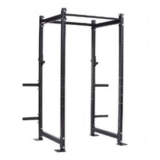 Titan Fitness T-3 Series Black Short Power Rack, 36in Depth, Weight Plate Holder