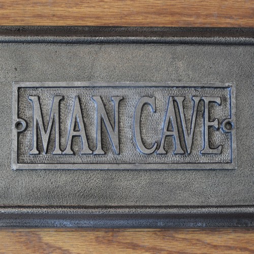 Door Plaque - Mancave - Cast Metal - Door Sign - Cast Plaque - Decor - Picture 3 of 5