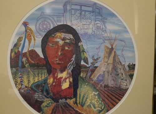 Pk #1 -Vintage Native American RAINBOW HAWK "Four Shields of Remembrance" AP/750 - Picture 5 of 12