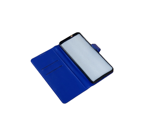 Azul Para Motorola Moto G04/G24 Cuero Magnético Billetera Teléfono Estuche Soporte Cubierta - Imagen 8 de 9