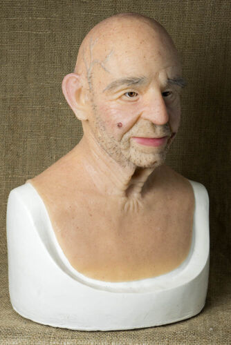 "Robert" Fatto a Mano, Maschera Silicone Halloween, Alta Qualità, Vecchio, NUOVO - Foto 2 di 18